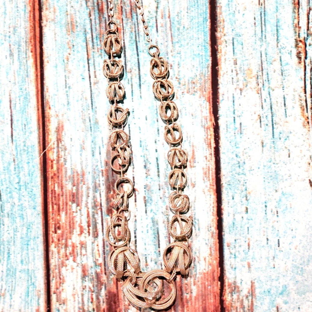 Chunky silver statement necklace